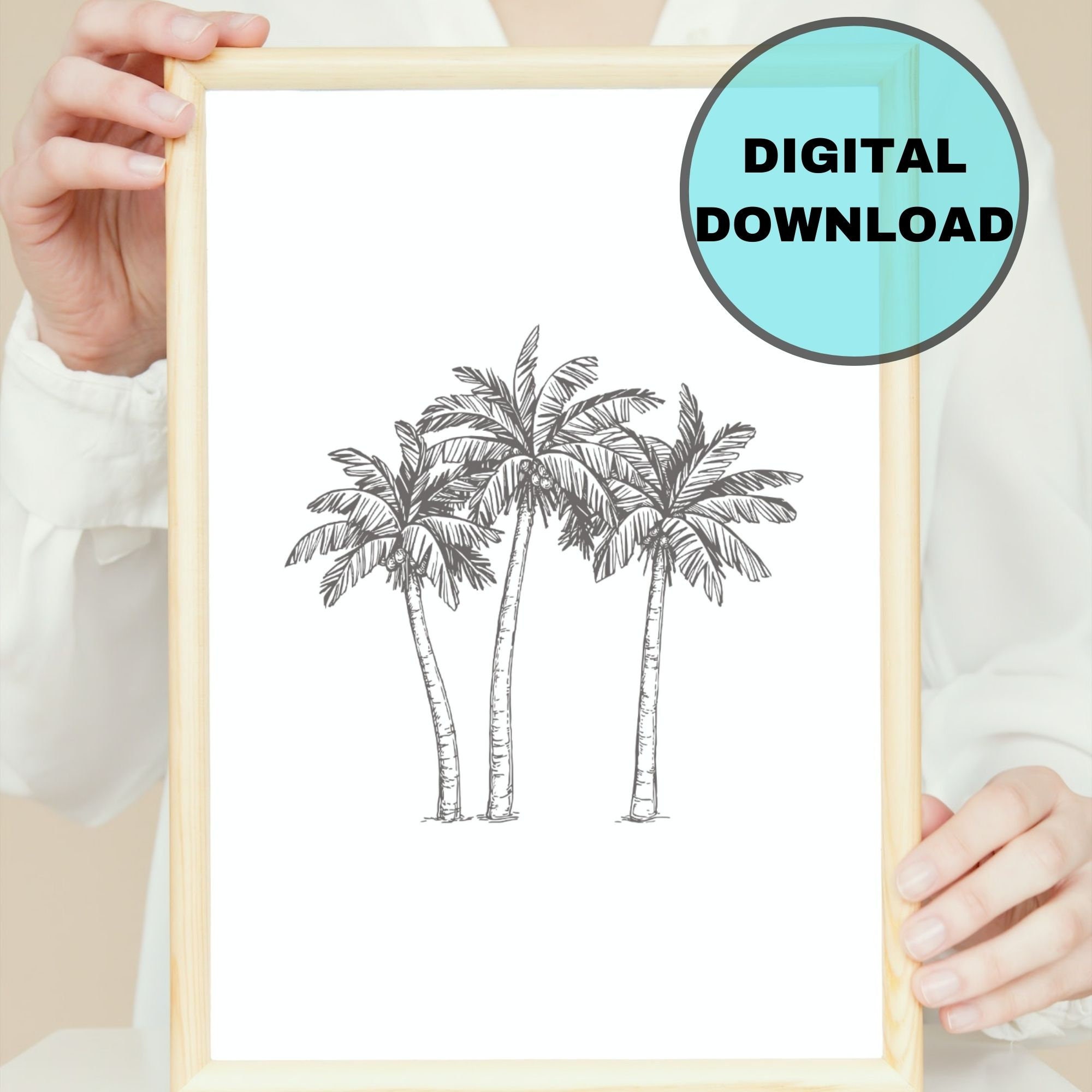 Banana Tree Wall Art Triple Banana Tree Vintage Banana Etsy