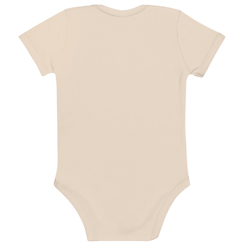 Body Bébé Personnalisable avec Logo du PSG 'ici c'est texte' | En Coton Bio | Disponible en Blanc et Organic Natural | 3 Tailles