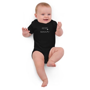 'Little Sister' Bodysuit in Black | Cute and Comfortable | Available in 3 Sizes