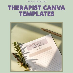 Therapeuten-/Psychologen-Klientenpaket: Canva-Vorlagen | Willkommensleitfaden, Anamnesebogen, Einverständniserklärung, Deckblatt | Paket für die Praxis im Bereich psychische Gesundheit