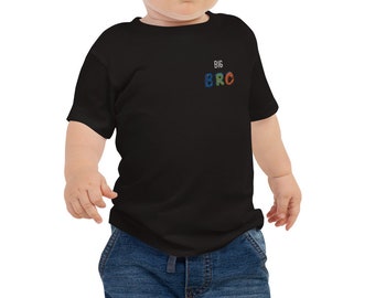 T-shirt 'Big Bro' en Noir | Pour les Grands Frères | Disponible en 3 Tailles