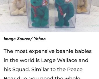 Ultra Rare Wallace Bear and His Gang Set by Ty Beanie Baby