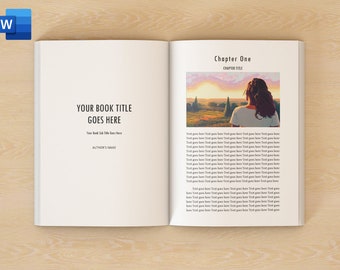 MS Word Fiction Novel Book Templates X4 | 6x9 Interior Pages| KDP | Self Publishing