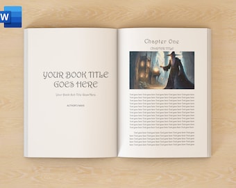 MS Word 6x9 Fantasy Fiction Novel Book Templates X2 | 6x9 Interior Pages| KDP | Self Publishing
