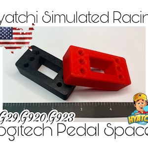 Logitech G923/G920/G29/G27 Adjustable Pedal Spacers, Pedal Mod