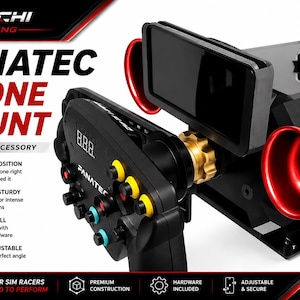 Fanatec CSL Elite スマートフォンマウント シムレーシング用スマートフォンホルダー GT DD Pro