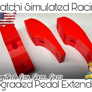 Logitech G29/G920/G923 Upgraded Pedal Extenders