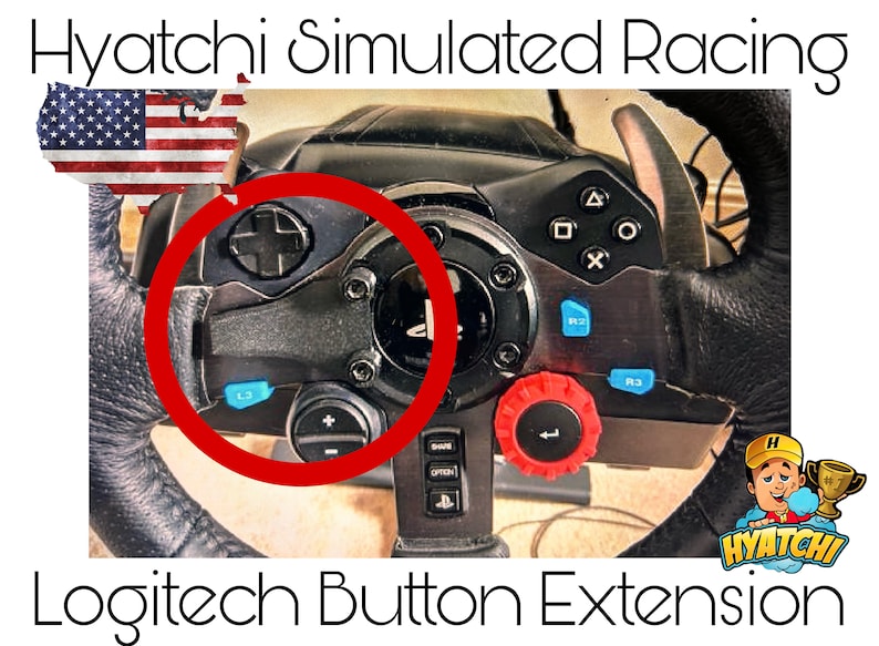 Logitech G923/G920/G29 Steering Wheel Button Extension. Etsy