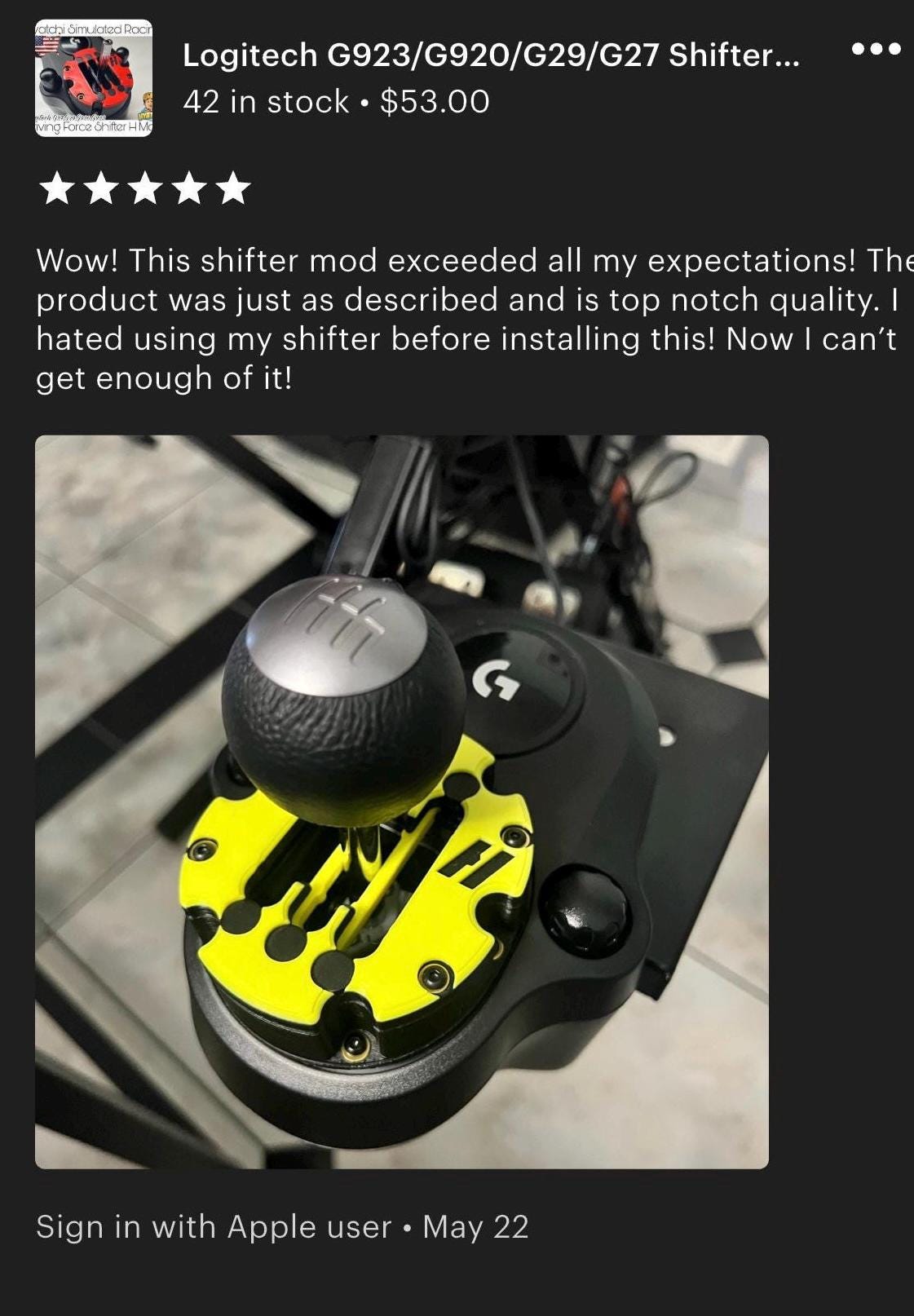 Logitech G923/G920/G29/G27 Shifter Mod, H-mod, H Pattern Shifter