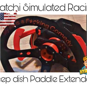 Logitech g29, g920, g923, Paddle Shifter Extenders for Deep Dish Wheel