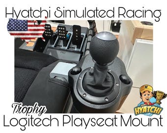 Logitech Trophy Playseat, Driving Force Shifter Mount.