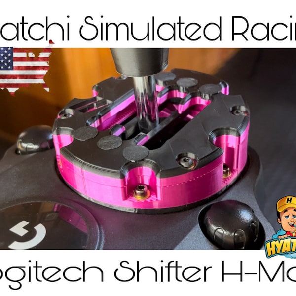 Logitech G923/G920/G29/G27 Shifter mod, H-Mod, H Pattern Shifter Gate for Sim Racing.