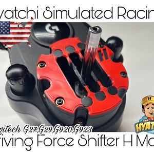 Logitech G923/G920/G29/G27 Shifter mod, H-Mod, H Pattern Shifter Gate for Sim Racing.