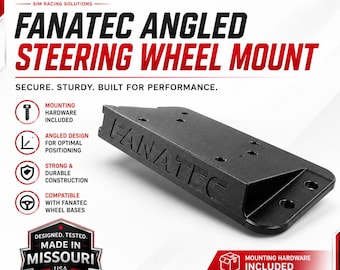 Fanatec, GT DD pro, Steering Wheel, wheel Adapter, Angled Motor Mount, Simracing Gift.