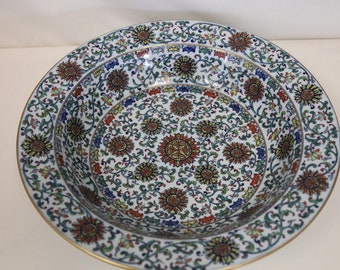A Large Doucai Gilt Porcelain Washbowl, Qianglong Mark
