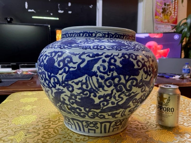 Blue and White Porcelain Vase image 1