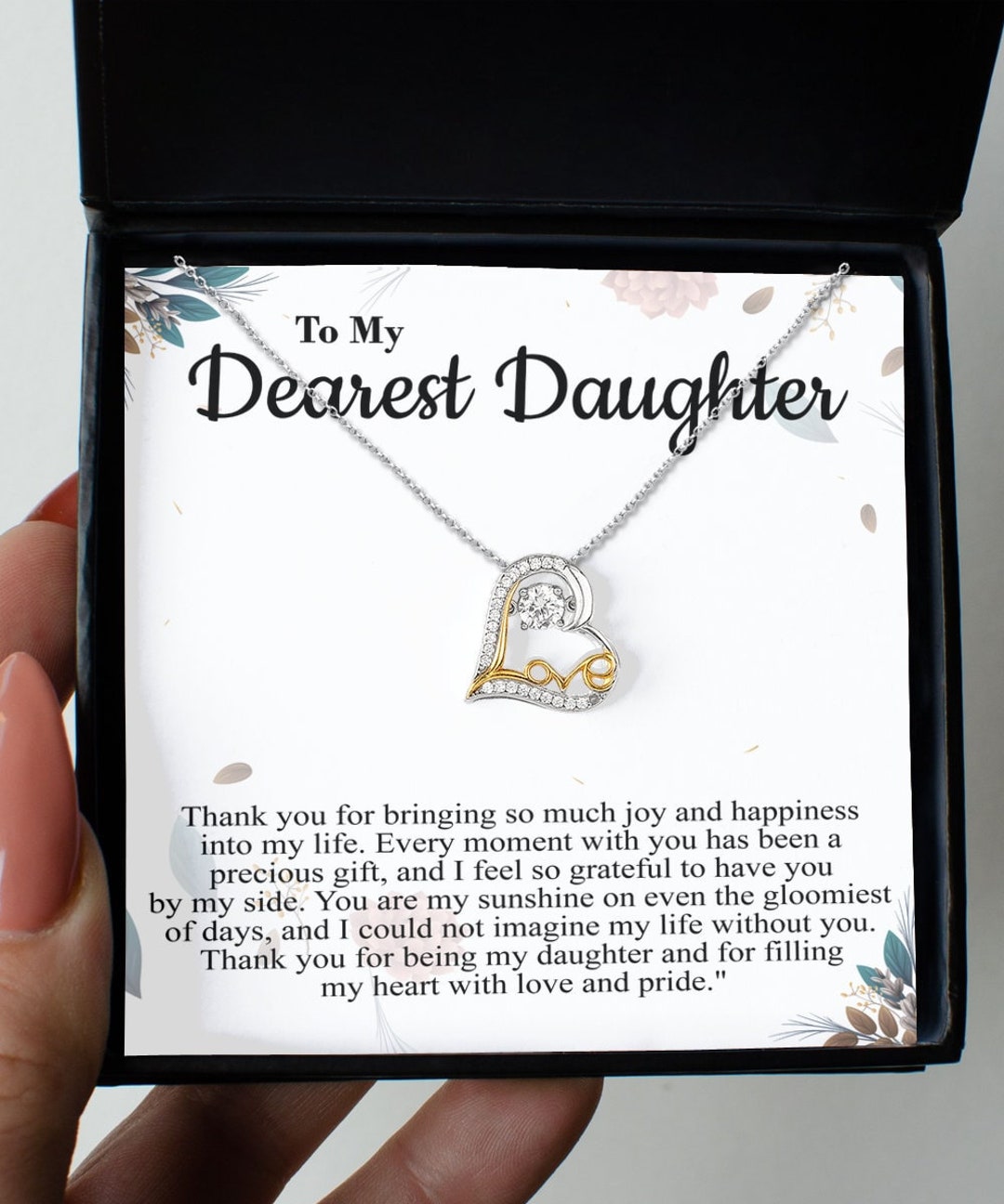 Daughter Necklace, Gifts for Women, Mothers Day Gift, Daughter