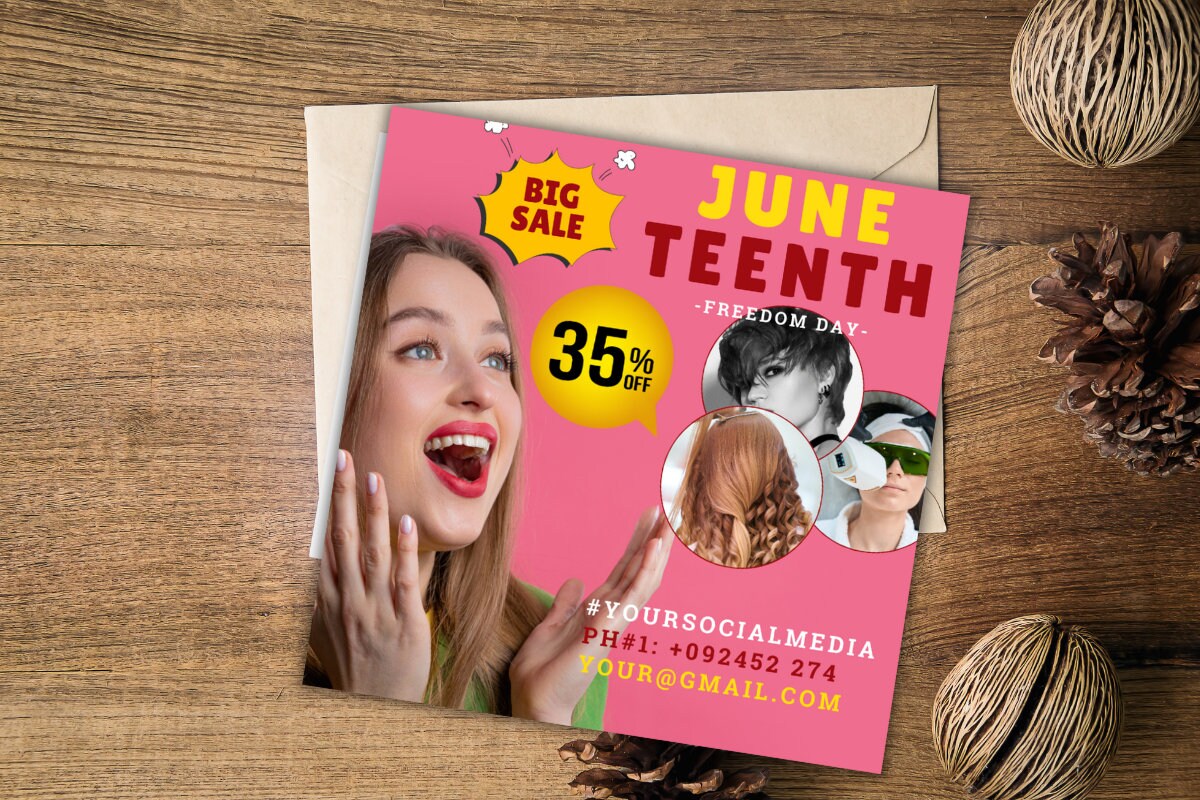 Juneteenth Discount Sale Template Printable Juneteenth Celebration