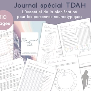 Grand Journal TDAH Complet – PDF Imprimable – Organisation, Finances & Objectifs pour Ados et Adultes – Outil pour Esprit Neuroatypique
