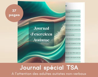 Special journal on autism spectrum disorder (ASD), printable and digital PDF, better understanding of oneself, support and organization for neuroatypical autistic individuals