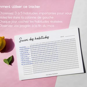 Monthly Habit Tracker Sheet, Habit Tracker, Mental Health, Goal Planner, Black & White Printable PDF File image 2