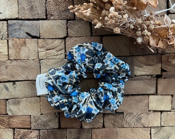 Chouchou hair scrunchie cotton liberty black blue gold