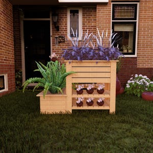 Woodworking Plans for a Large Planter Box – Printable PDF with Step-by-Step Guide and Accurate Measurements for Building a Stylish Planter