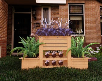 DIY Large Wooden Garden Planter Box Plans (PDF Download)