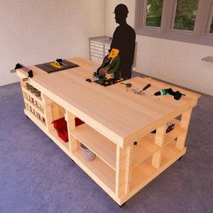 Woodworking Bench Plans Comprehensive DIY Blueprint, Expertly Designed Workbench DIY Kit Instant Download, Transform Your Workspace