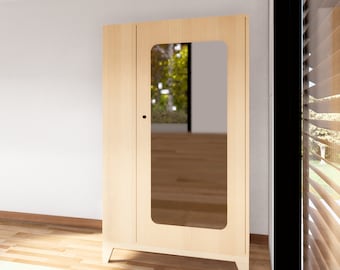 DIY Kid's Wardrobe Plan, Open Shelves & Cabinet (PDF Pattern)