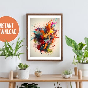 Abstract Colorful - Printable Wall Art - Digital Download