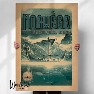 Norway Travel Print - Scandinavian Wall Art - Special Gift for Norway Lovers- Travel prints
