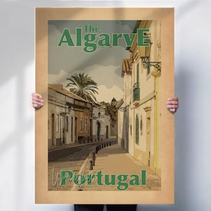 Algarve Travel Print - Portugal Poster - Vintage Travel Decor - Travel prints