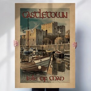 Castletown Poster: Vintage Isle of Man Travel Print