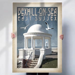 Bexhill-on-Sea Art Print: East Sussex Travel Poster