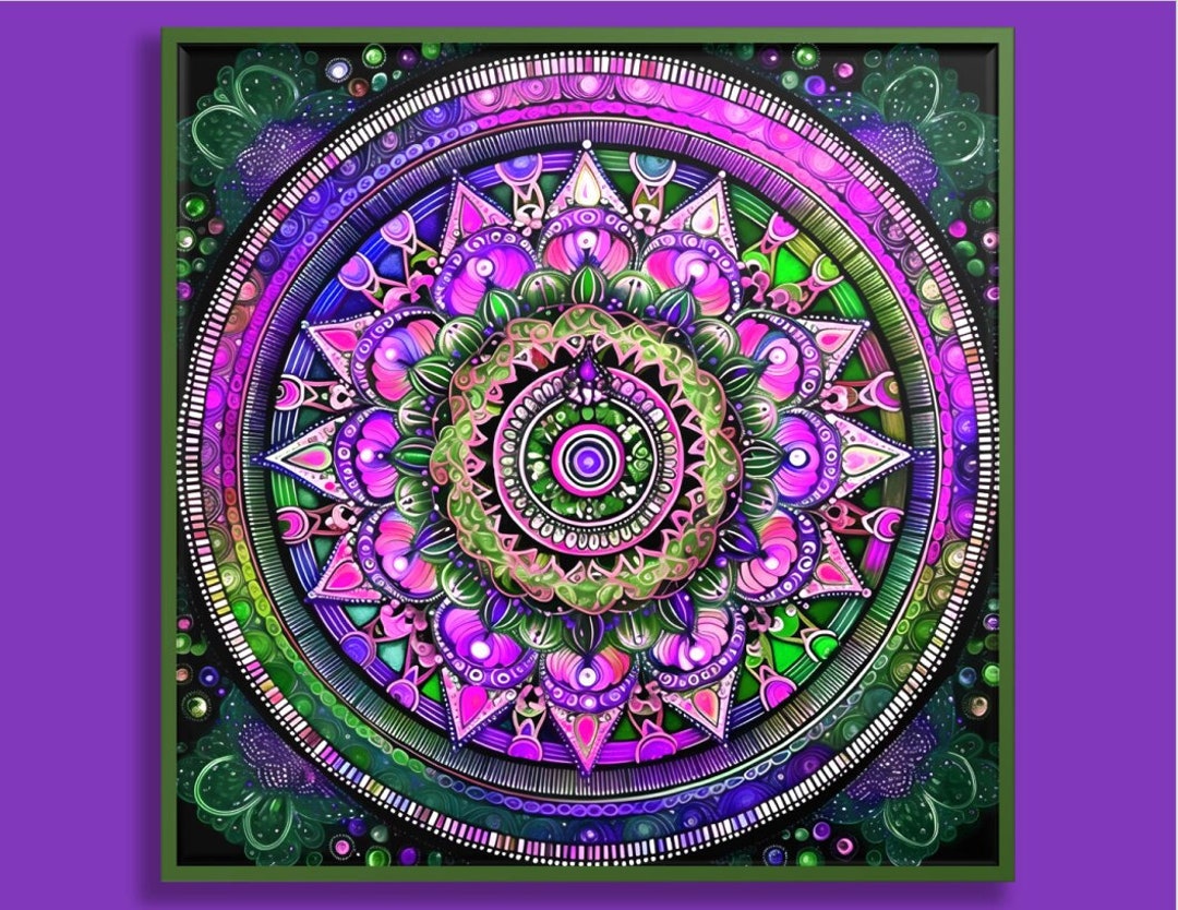 Mandala Spiritual Art, Mandala Wall Art, Mandala Image, Mandala Art