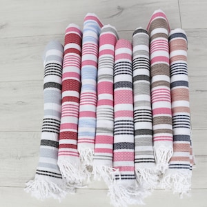 Wedding Gift, Xmas Gifts, Housewarming Gift, Personalized Towel, 40x71 Inches Cotton Towel, Striped Beach Towel, Bridesmaid Gift Towel,