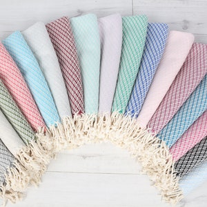 Personalized Wedding Gift, Bridesmaid Gift, Turkish Towel Beach, 40x67 Inches Cotton Towel, Geometric Beach  Towel, Bridesmaid Proposal Gift