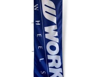 WORK WHEELS Nobori Flag - JDM Nobori Flags