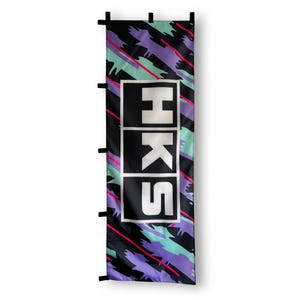 May include: A black banner with a colorful 90s style geometric pattern. The banner has the word "SIKS" in white letters on a black background.