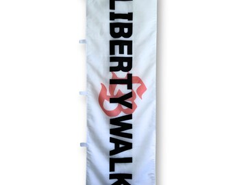 LW (White) Nobori Flag - JDM Nobori Flags