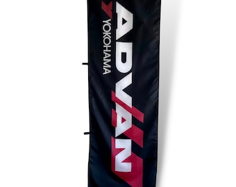 ADVAN Yokohama Style Nobori Flag - JDM Nobori Flags