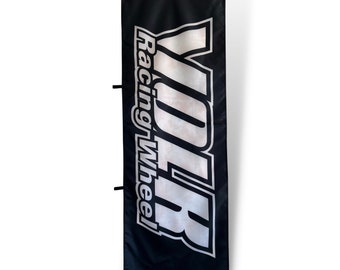 VOLK Racing Wheel (Black) Nobori Flag - JDM Nobori Flags