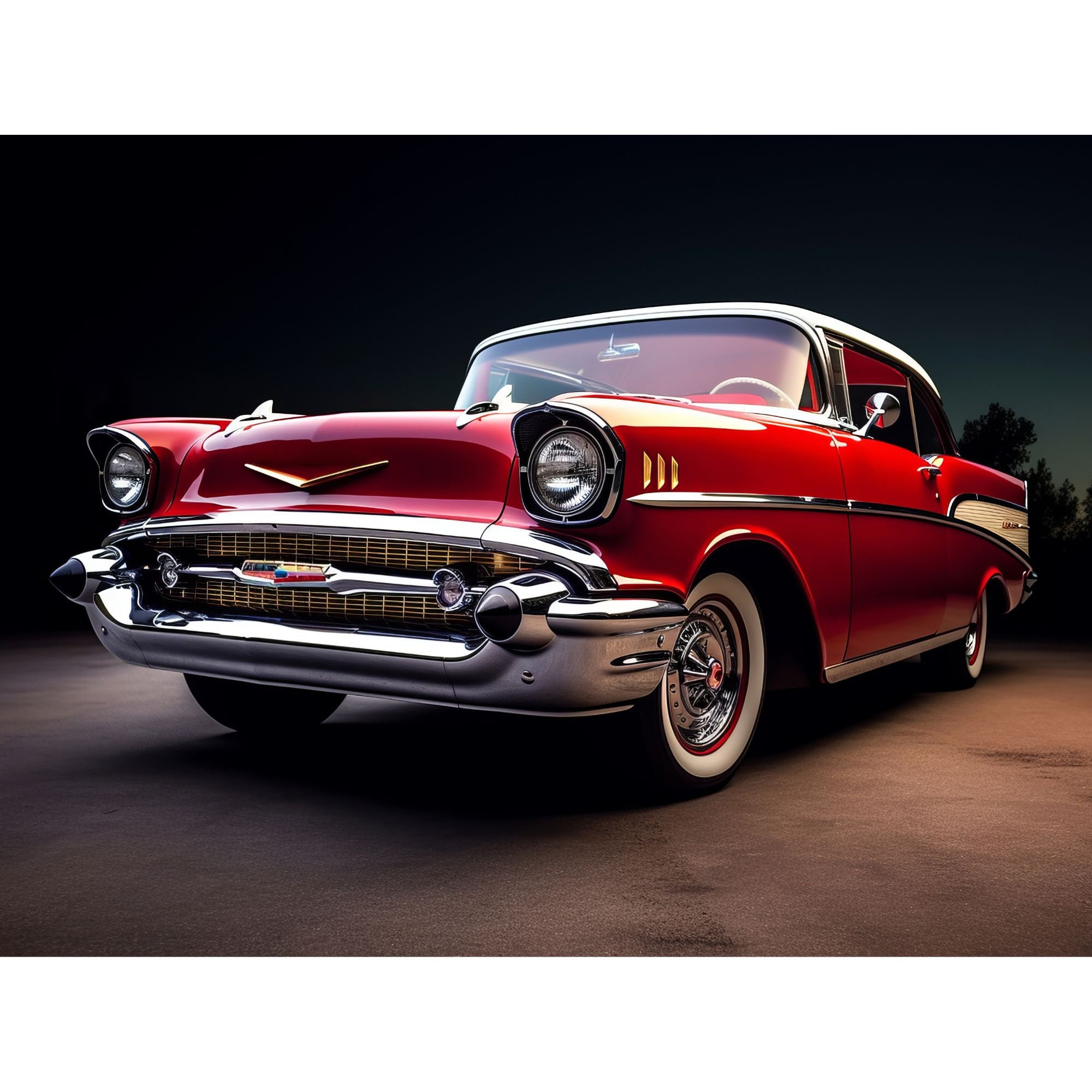 1957 Chevy, Classic Bel Air, Vintage Chevrolet, Antique 1957 Car