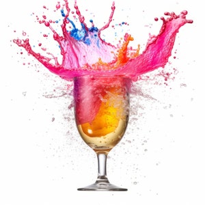 Cartel de cóctel, Kool-aid, Descarga digital, Arte de bar, Experiencia de color rico, Arte de pared refrescante