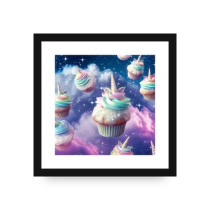 Unicorn Cupcake Digital Download, Sweet Magical Unicorn Cupcakes, Magnificent Cupcake Art