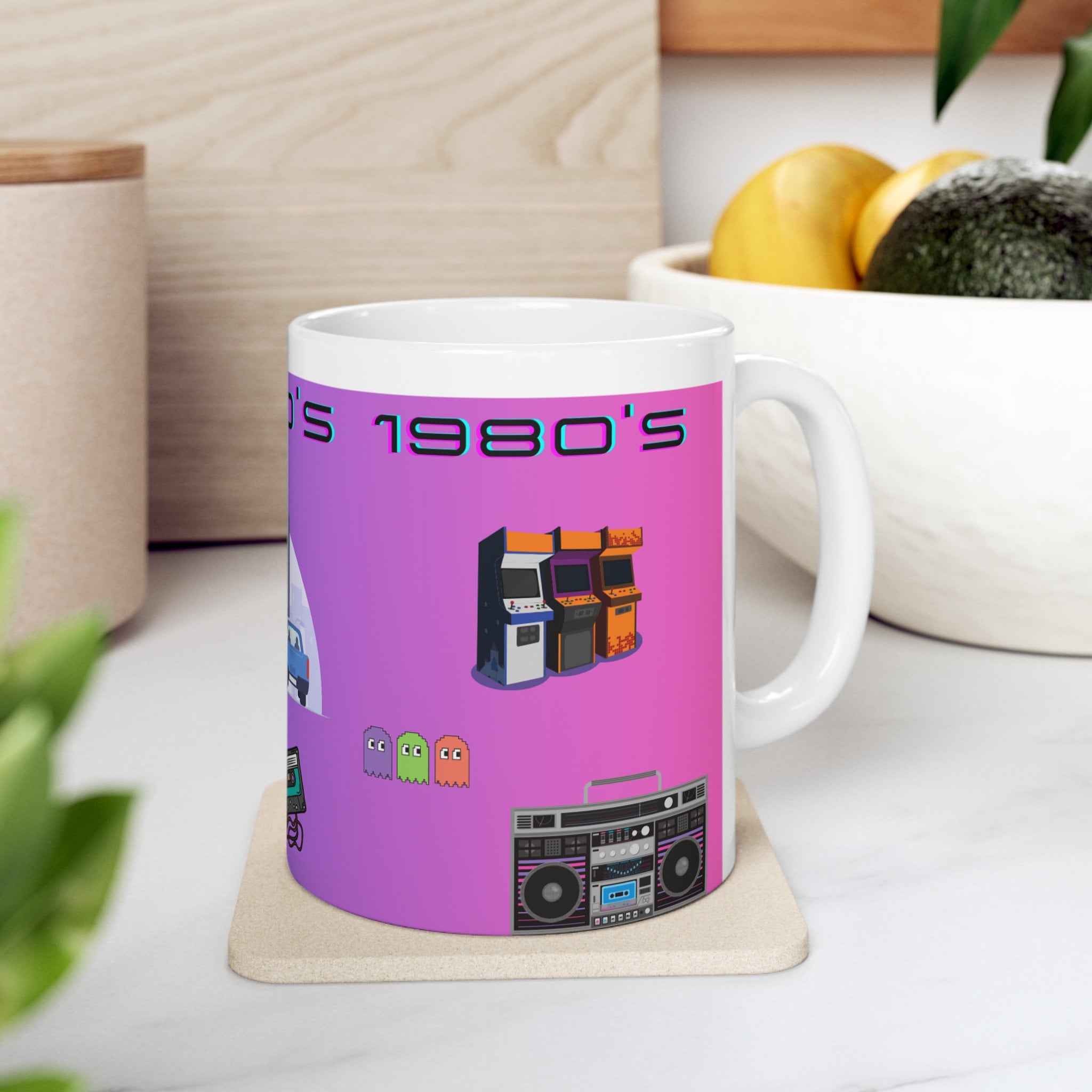 1980's, Retro 80's, Retro Coffee Mug, 80's Wrap Designs, 80's, 1980's ...