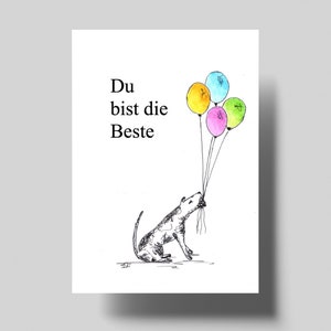 Du bist die Beste – Eine Karte für besondere Menschen aus der Serie Piets Hundeleben