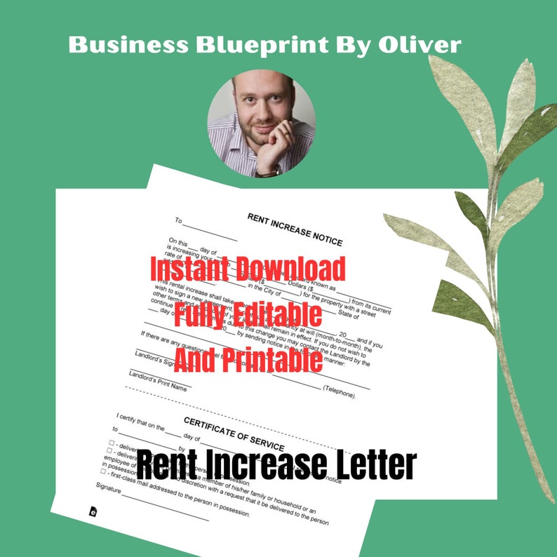 Video Update Rental Card Rent Increase Letter, Rental Rate Update, Rent Adjustment, Rental Rate ...