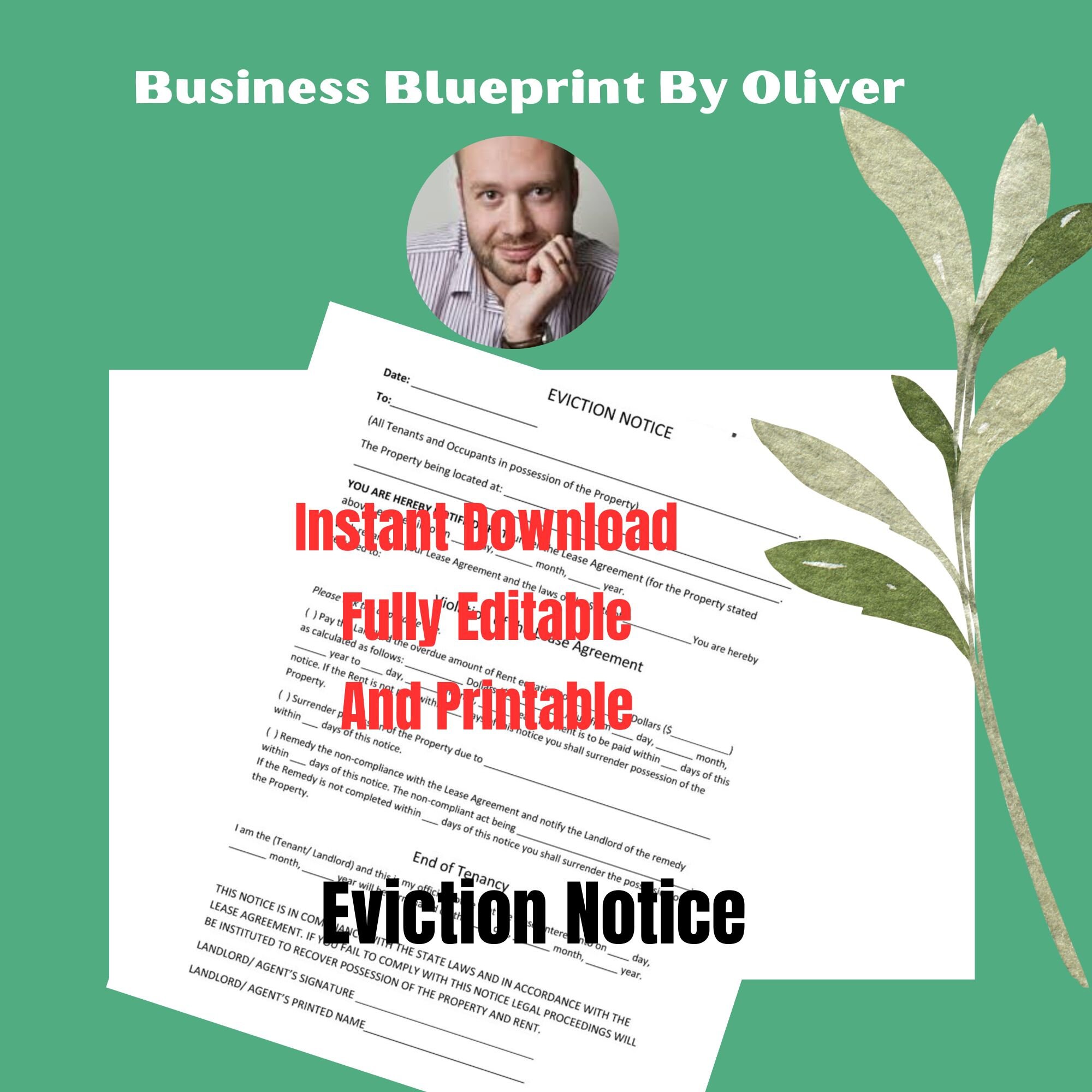 Eviction Notice, Rental Eviction, Notice to Vacate, Eviction